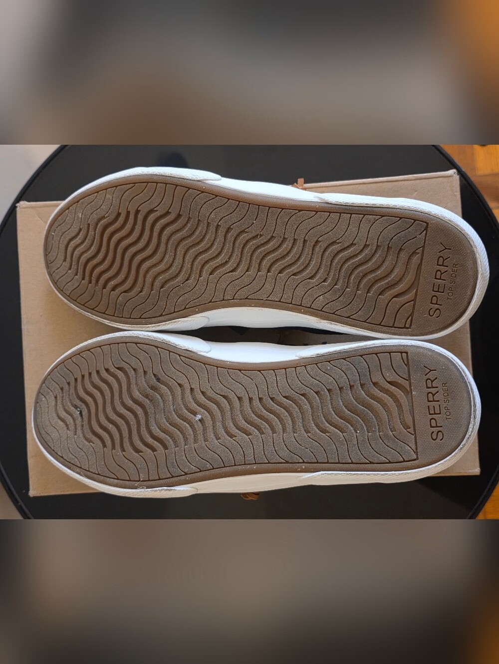 Women's Navy Canvas Casual Sneakers with Contrast White Sole - Picture 6 of 9